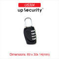 Mini Padlock Travel Suitcase Password Lock Security Luggage tag lock 4 Digit Combination Lock